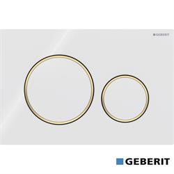 PLACCA SIGMA 20 BIANCO/ORO GEBERIT 115.882.KK.1