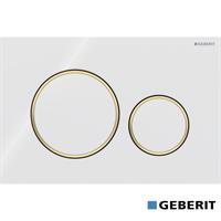 PLACCA SIGMA 20 BIANCO/ORO GEBERIT 115.882.KK.1