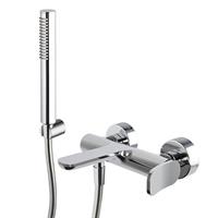MIX VASCA SERIE FLO' CON SET DOCCIA CROMO FRATTINI