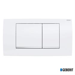PLACCA DOPPIO COMANDO TWINLINE30 CROMO BIANCO GEBERIT 115.899.KJ.1