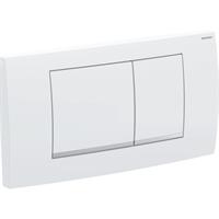 PLACCA DOPPIO COMANDO TWINLINE30 CROMO BIANCO GEBERIT 115.899.KJ.1