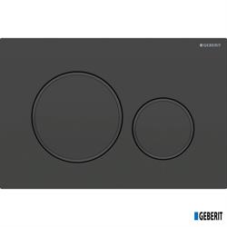 PLACCA SIGMA 20 NERO OPACO/NERO ANTIMPRONTA GEBERIT 115.882.16.1