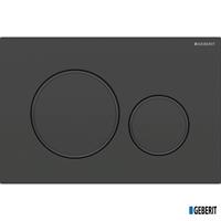 PLACCA SIGMA 20 NERO OPACO/NERO ANTIMPRONTA GEBERIT 115.882.16.1