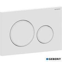 PLACCA SIGMA 20 BIANCO OPACO/BIANCO ANTIMPRONTA GEBERIT 115.882.01.1
