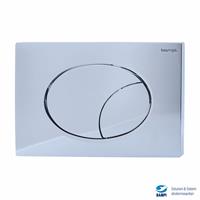 PLACCA MECCANICA FLOW CROMO LUCIDO X CASSETTA INCASSO BAMPI