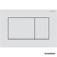 PLACCA SIGMA 30 BIANCO OPACO/CROMO ANTIMPRONTA GEBERIT 115.883.JT.1
