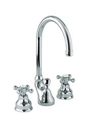 BATTERIA LAVABO TREFORI CANNA ALTA SERIE ANAIS CROMO EURORAMA