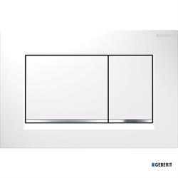 PLACCA SIGMA 30 BIANCO/CROMO LUCIDO/BIANCO GEBERIT 115.883.KJ.1