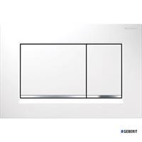 PLACCA SIGMA 30 BIANCO/CROMO LUCIDO/BIANCO GEBERIT 115.883.KJ.1