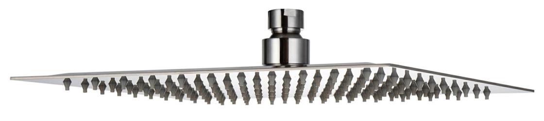SOFFIONE DOCCIA QUADRO DA 25 RELAX INOX CROMO DAMAST