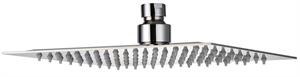 SOFFIONE DOCCIA QUADRO DA 20 RELAX INOX CROMO DAMAST