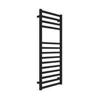 TERMOARREDO SQUADRATO SQUARE 1200X500 INT.45 NERO OP. DRITTO C/KIT VALV.
