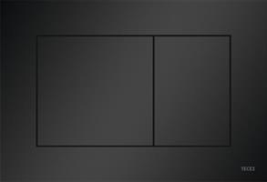 PLACCA WC 2T IN PLASTICA NERO OPACO TECE NOW