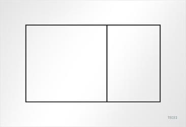 PLACCA WC 2T IN PLASTICA BIANCO TECE NOW