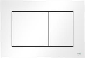 PLACCA WC 2T IN PLASTICA BIANCO TECE NOW