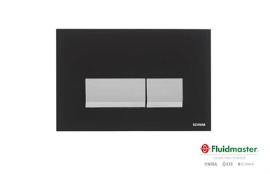 PLACCA MAGNUS VETRO NERO SCHWAB