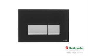 PLACCA MAGNUS VETRO NERO SCHWAB