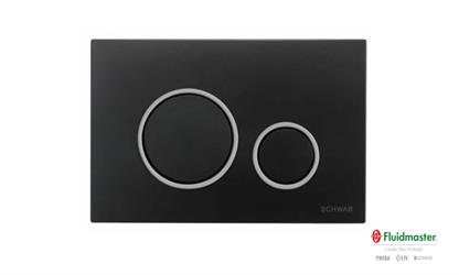PLACCA VELA NERO CROMO SCHWAB