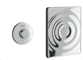 PLACCA CIECA SURF + COMANDO PNEUMATICO CROMO GROHE