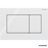 PLACCA SIGMA 30 BIANCO/BIANCO OPACO ANTIMPRONTA GEBERIT 115.883.11.1