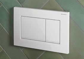 PLACCA SIGMA 30 BIANCO/BIANCO OPACO ANTIMPRONTA GEBERIT 115.883.11.1