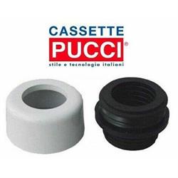 MORSETTO COMBINATO Ø 48-58 MM CON COPRIMORSETTO BCO PUCCI