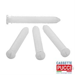 KIT 4 VITI BIANCHE PER FISSAGGIO PLACCA PUCCI SARA ED ECO