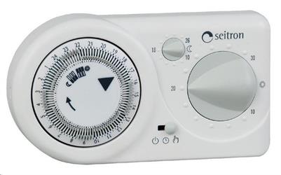 CRONOTERMOSTATO ELETTRONICO GIORNALIERO TEMPORA SEITRON