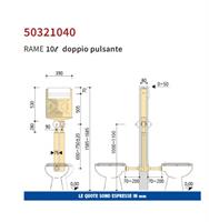 CASSETTA INCASSO RAME WC ABBINATI PUCCI