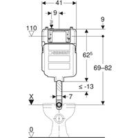 CASSETTA INCASSO WC SIGMA 8 GEBERIT
