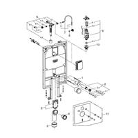 CASSETTA INCASSO WC SOSPESI PER CARTONGESSO RAPID SL GROHE