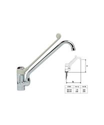 MIX MONO 283 CLASSIC 250X350 CON BOCCA ORIENTABILE E LEVA CLINICA RIVER
