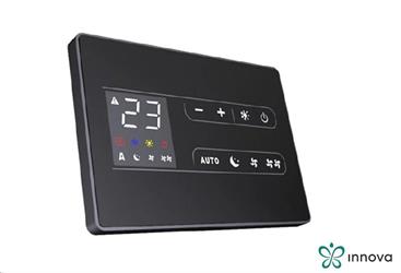 COMANDO ELETTR.A MURO NERO M6 C/TERMOSTATO WIFI INNOVA