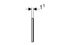 PLACCA CIECA SIGMA BIANCO SINTETICA GEBERIT 115.768.11.1